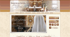 Desktop Screenshot of franciscansisterstor.org